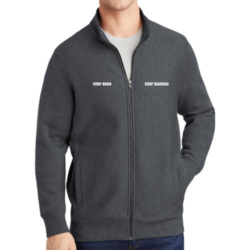 Super Heavyweight Full Zip Sweatshirt w/ Name & Business Thumbnail